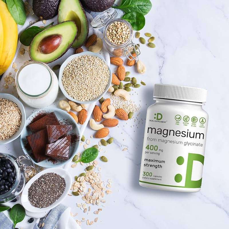 Magnesium Glycinate 400mg, 300 Capsules | 100% Chelated for Easy Absorption | Essential Mineral Supplement for Muscle, Sleep, & Heart Health* - Image 3