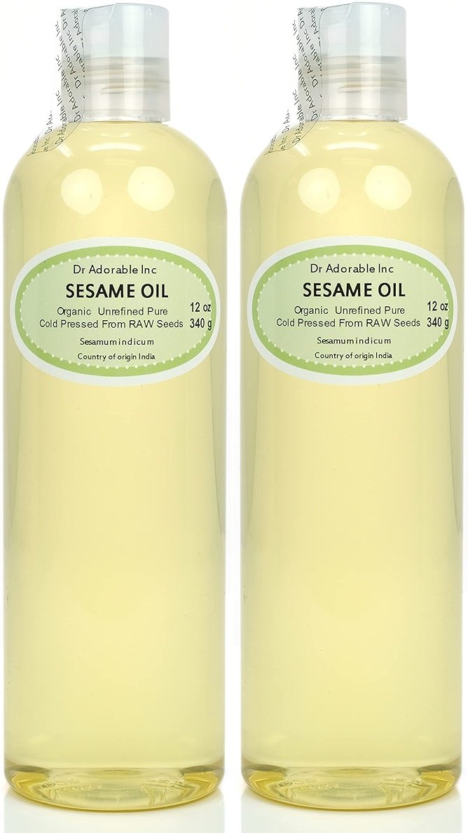 Dr Adorable - 24 oz - Sesame Seed Oil From RAW Seed - Unrefined 100% Pure Natural Organic Cold Pressed (2 of 12 oz) - Product Image