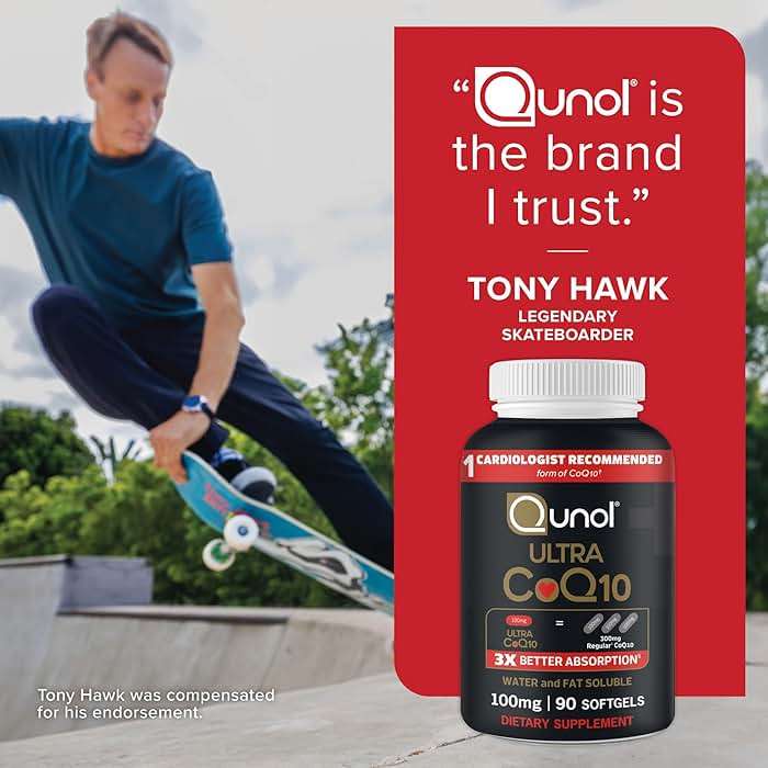 Qunol Ultra CoQ10 100mg Softgels- 3x Better Absorption, Antioxidant for Heart Health & Energy Production, Coenzyme Q10 Vitamins and Supplements, 3 Month Supply, 90 Count - Image 8