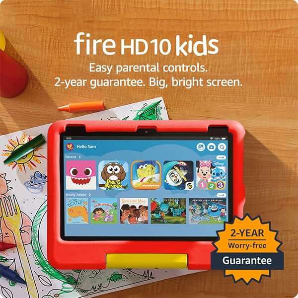 Amazon Fire HD 10 Kids tablet (newest model) ages 3-7 | Bright 10.1" HD screen with included ad-free and exclusive content, robust parental controls, 13-hr battery, 32 GB, Disney Mickey Mouse - Image 8