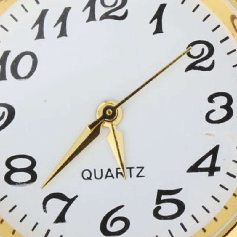 Fenteer 1-7/16 Inch (36 mm) Clock Insert Fit Diameter 1-3/8 Inch (35 mm) Hole, Arabic Numerals, Aureate - Image 5