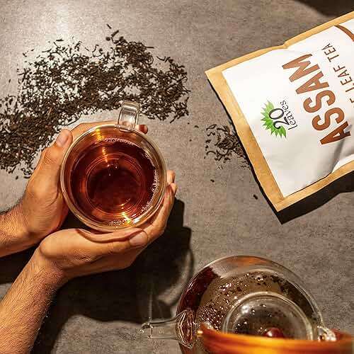 Assam Loose Leaf Black Tea - 100% Certified Organic - 1lb Pouch - 16oz Resealable Kraft Bag - 1 Pack - Image 2