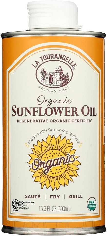 La Tourangelle Organic Regenerative Sunflower Oil, Non GMO, BPA Free, 500 ML (Pack of 6) - Product Image