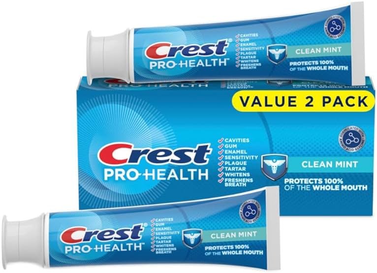 Crest Pro-Health Clean Mint Toothpaste (4.3oz) Twin Pack - Product Image