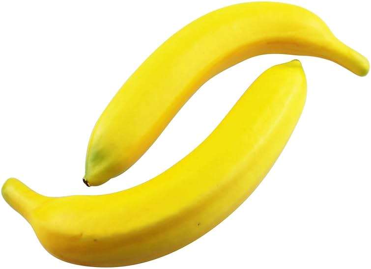 TAODAN 6pcs Fake Banana Artificial Yellow Bananas 7.8" Foam Simulated Simulation Fruit Model Decorative Food Home Party Decor - Image 4