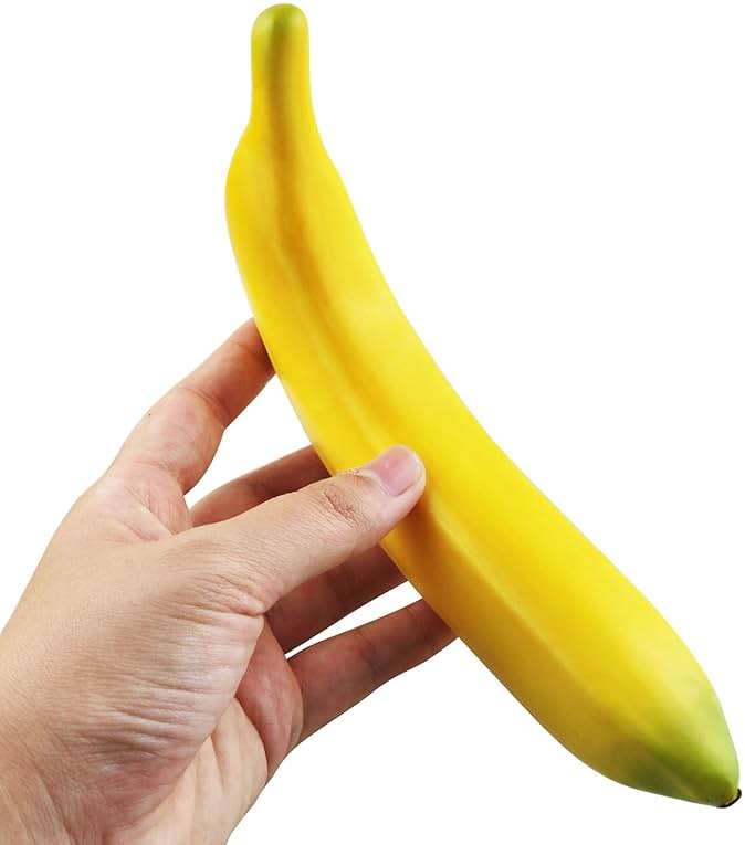 TAODAN 6pcs Fake Banana Artificial Yellow Bananas 7.8" Foam Simulated Simulation Fruit Model Decorative Food Home Party Decor - Image 6