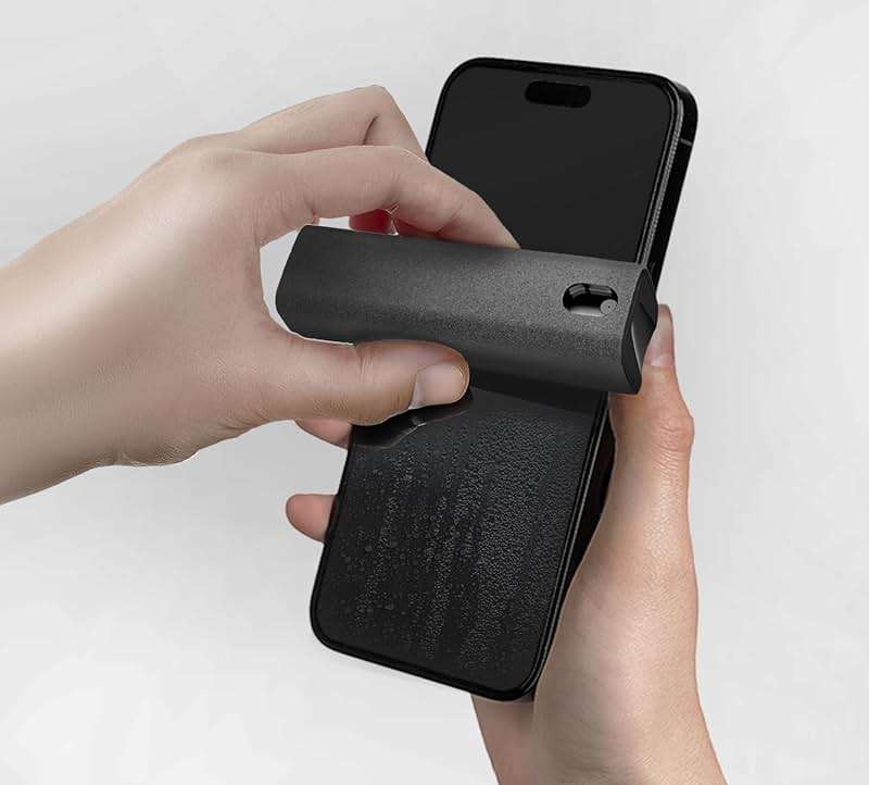 EVEO Screen Cleaner Spray and Wipe - 2-in-1 Car Screen Cleaner & iPhone Cleaner Touchscreen Mist Cleaner for Laptop, Computer, MacBook, iPad and More - Streak-Free Shine - Grey - Image 2