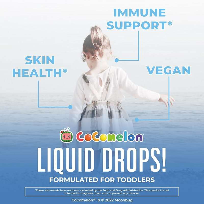 MaryRuth Organics Cocomelon Toddler Liquid Zinc | Sugar Free | USDA Organic | Kids Zinc Sulfate for Ages 1-3 | Immune Support Supplement for Children | Vegan | Non-GMO | Gluten Free | 1 Fl Oz - Image 2