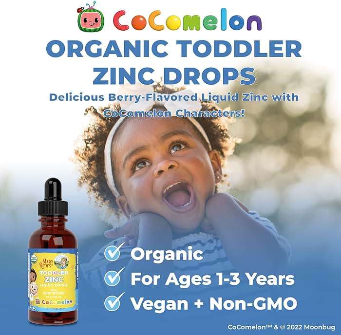 MaryRuth Organics Cocomelon Toddler Liquid Zinc | Sugar Free | USDA Organic | Kids Zinc Sulfate for Ages 1-3 | Immune Support Supplement for Children | Vegan | Non-GMO | Gluten Free | 1 Fl Oz - Image 6