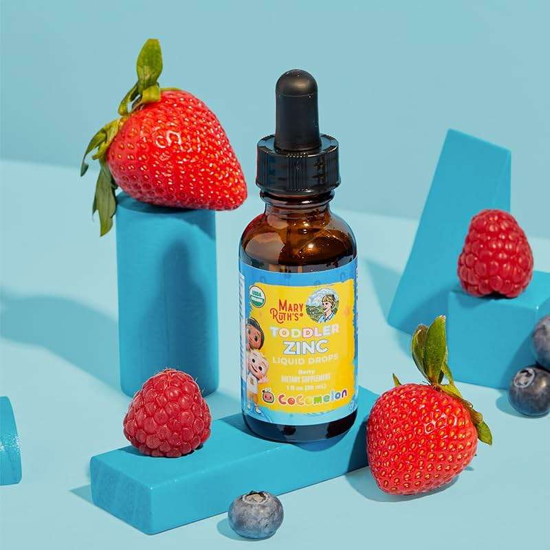 MaryRuth Organics Cocomelon Toddler Liquid Zinc | Sugar Free | USDA Organic | Kids Zinc Sulfate for Ages 1-3 | Immune Support Supplement for Children | Vegan | Non-GMO | Gluten Free | 1 Fl Oz - Image 8
