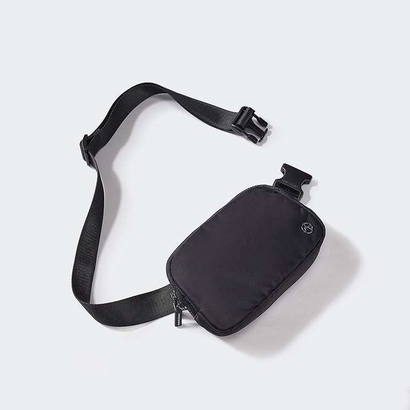 Pander Two Way Zipper Fanny Pack Nylon Everywhere Belt Bag for Women, Water Repellent Waist Packs, Crossbody Bags with Adjustable Strap (Black). - Image 2
