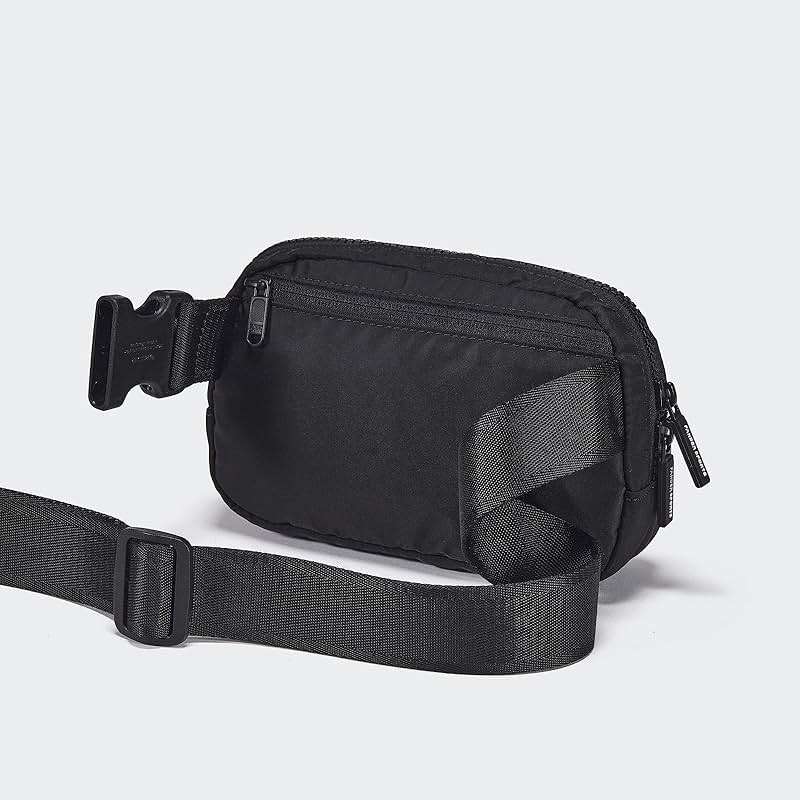 Pander Two Way Zipper Fanny Pack Nylon Everywhere Belt Bag for Women, Water Repellent Waist Packs, Crossbody Bags with Adjustable Strap (Black). - Image 3