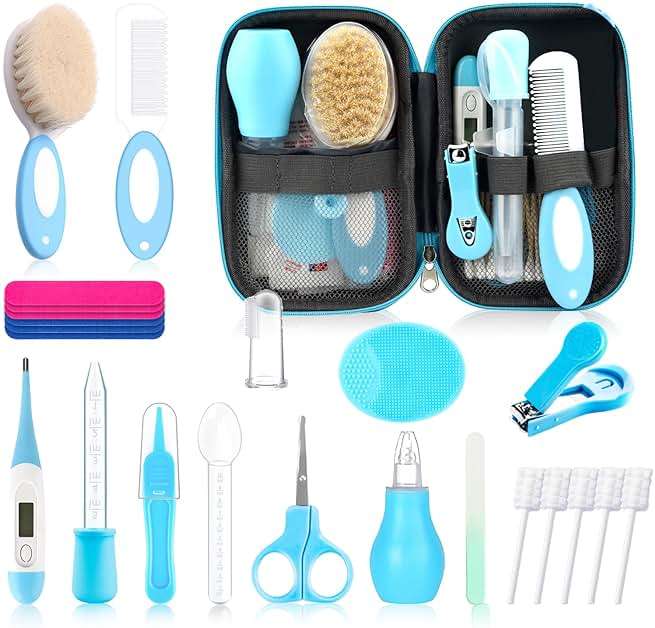 Baby Healthcare and Grooming Kit for Newborn Kids, 24PCS Upgraded Safety Baby Care Kit, Newborn Nursery Health Care Set, Baby Care Products - Image 9