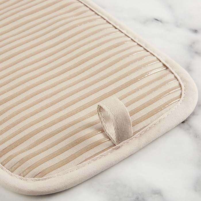 KITCHENAID Quilted Cotton Terry Cloth Oven Mitt, Pot Holder, Kitchen Towel 4-Pack Set, Heat Resistant, Silicone Grip, 16"x26", 7"x13" & 7"x10", Milkshake - Image 6