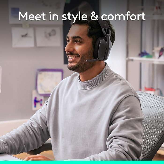 Logitech Zone Vibe Wireless Bluetooth Headphones with Noise Canceling Microphone, USB-A, USB-C, for Google Meet, Google Voice, Zoom, Mac/PC - Image 8