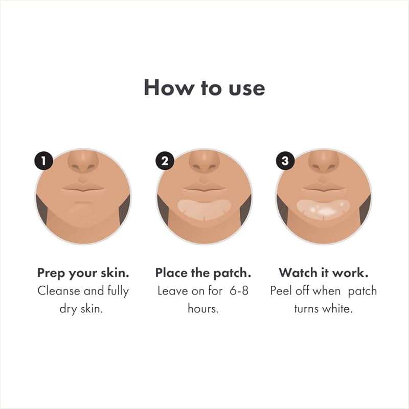 Mighty Patch Hero Cosmetics Chin Patch - XL Contoured Hydrocolloid Chin Patch for Blemishes and Pimples - Non-Irritating (10 Count) - Image 6