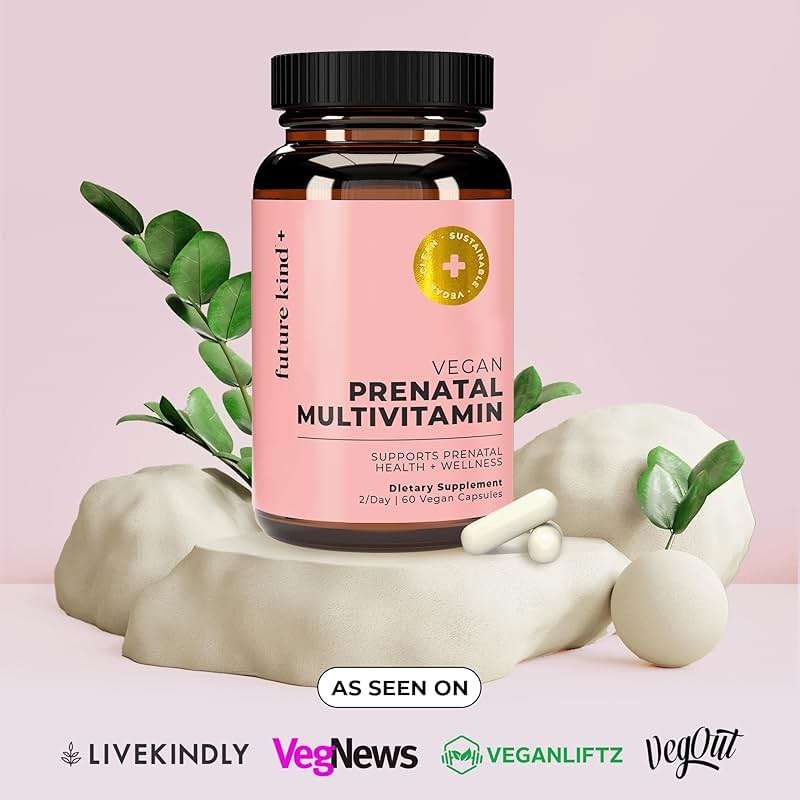 Future Kind Prenatal Vitamin - Pregnancy, Lactation, and Wellness Support with DHA & L-Methylfolate - Folate Supplement for Women with Vitamin D, E, Iron, Omega-3 and Biotin (60 Capsules) - Image 4