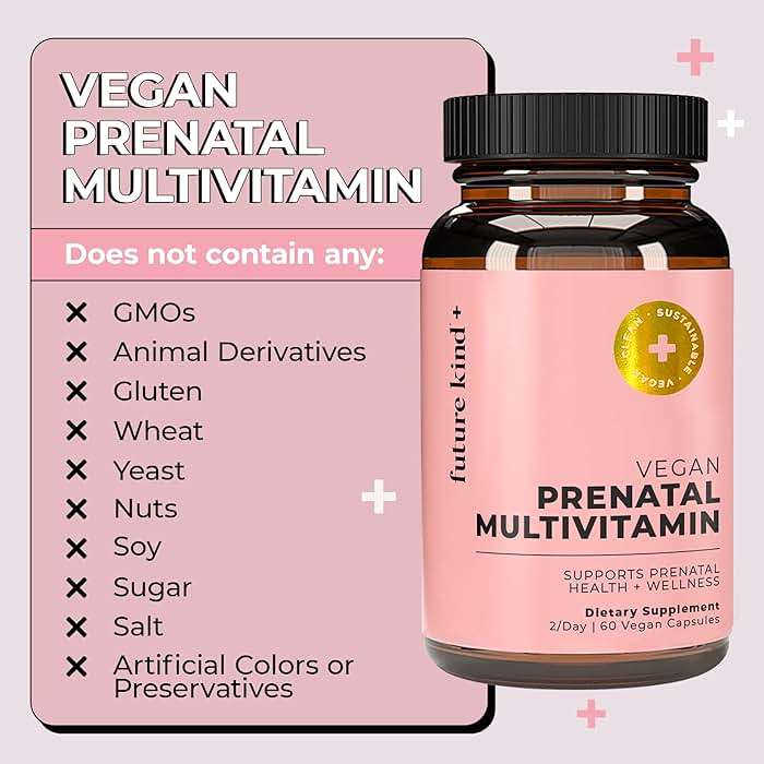 Future Kind Prenatal Vitamin - Pregnancy, Lactation, and Wellness Support with DHA & L-Methylfolate - Folate Supplement for Women with Vitamin D, E, Iron, Omega-3 and Biotin (60 Capsules) - Image 8