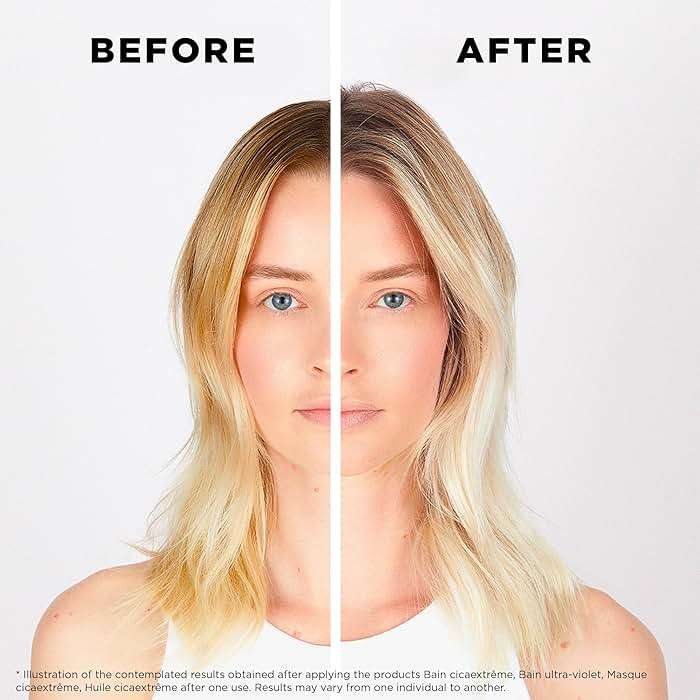 Kerastase Blond Absolu Ultra-Violet Purple Hair Mask For Lightened, Highlighted and Grey Hair - Neutralizes Brassy and Yellow Undertones With Hyaluronic Acid, 6.8 Fl Oz - Image 3