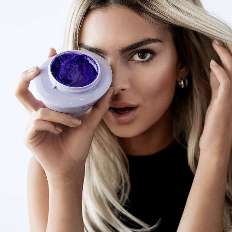 Kerastase Blond Absolu Ultra-Violet Purple Hair Mask For Lightened, Highlighted and Grey Hair - Neutralizes Brassy and Yellow Undertones With Hyaluronic Acid, 6.8 Fl Oz - Image 8