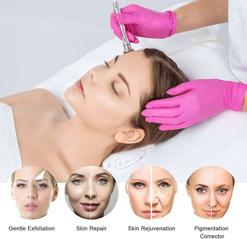 AIMENGXI 3 in 1 Diamond Microdermabrasion Machine, Professional Beauty Facial Care Equipment Microdermabrasion Device with Vacuum Spray Skin Care for Salon Personal Home Use,108a - Image 3