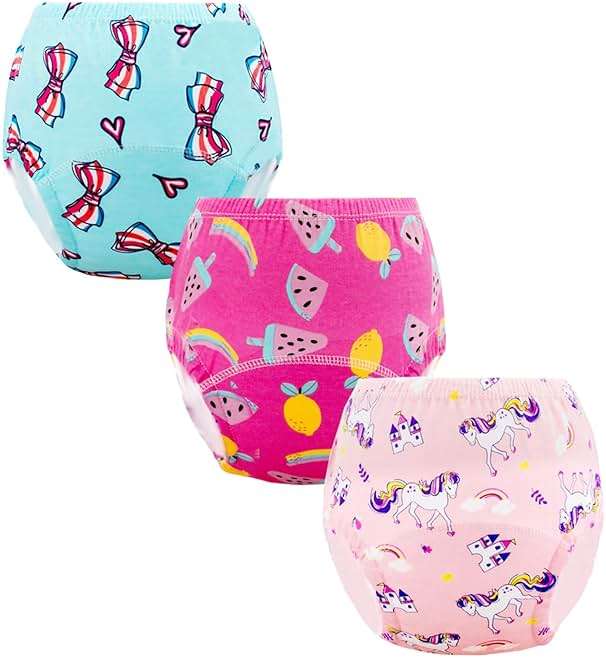 Cogindss Xmrlvn Baby Potty Training Underwear, Cotton Toddler Training Pants for Boys and Girls 3-4 T, 10 Pack, M, Yellow - Image 3