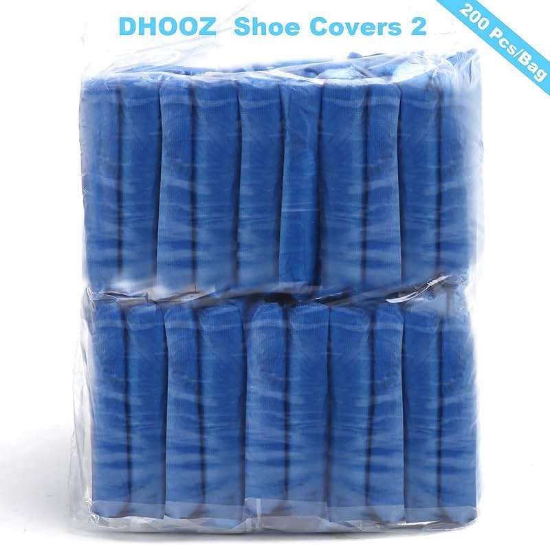 200Pcs/100Pairs Waterproof Shoe Covers Disposable Non Slip, Disposable Shoe Covers for Indoors, Premium Shoes Protectors Boot Covers, CPE Plastic Shoe Booties for Shoes Covers, Fit All Men&Women DHOOZ - Image 8