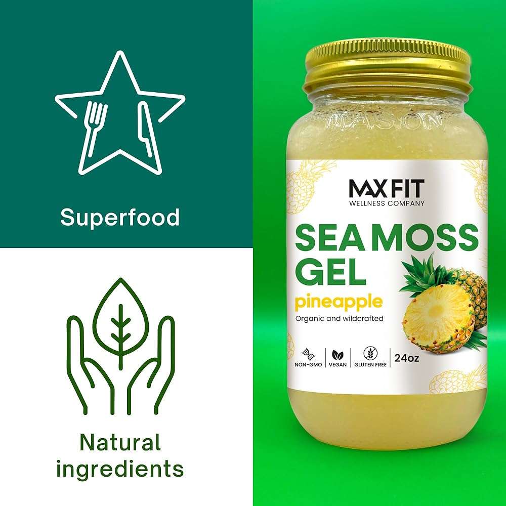 Sea Moss Gel Organic Raw (Bundles) Various Flavors Wildсrafted Gold Sea Moss Gel | 92 Vitamins and Minerals | Pure Raw+Non-GMO | Vegan Superfood (3-Pack, Pineapple, Mango and Strawberry) - Image 5
