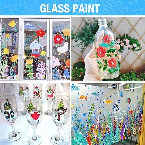 JR.WHITE Acrylic Paint Pens Paint Markers Set of 24: Extra Fine Point Acrylic Markers For Rock Painting Wood Glass Fabric Ceramic For Adults Kids Art Craft - Image 5