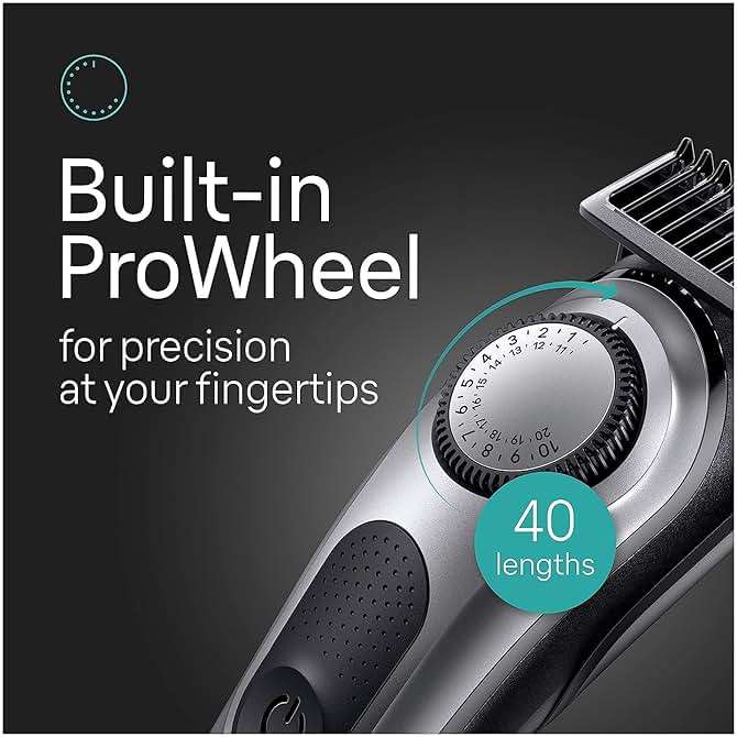 Braun All-in-One Men's Shaving Kit Series 7 7440, 12-in-1 Beard, Face, Nose, Ear Trimmer, Hair Clippers, Body Groomer and Manscaping + Travel Case + Charging Stand - Image 6
