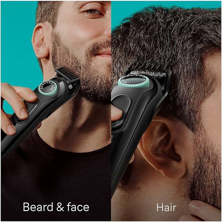 Braun All-in-One Style Kit Series 3 3450, 5-in-1 Trimmer for Men with Beard Trimmer, Ear & Nose Trimmer, Hair Clippers & More, Ultra-Sharp Blade, 40 Length Settings and Washable - Image 4