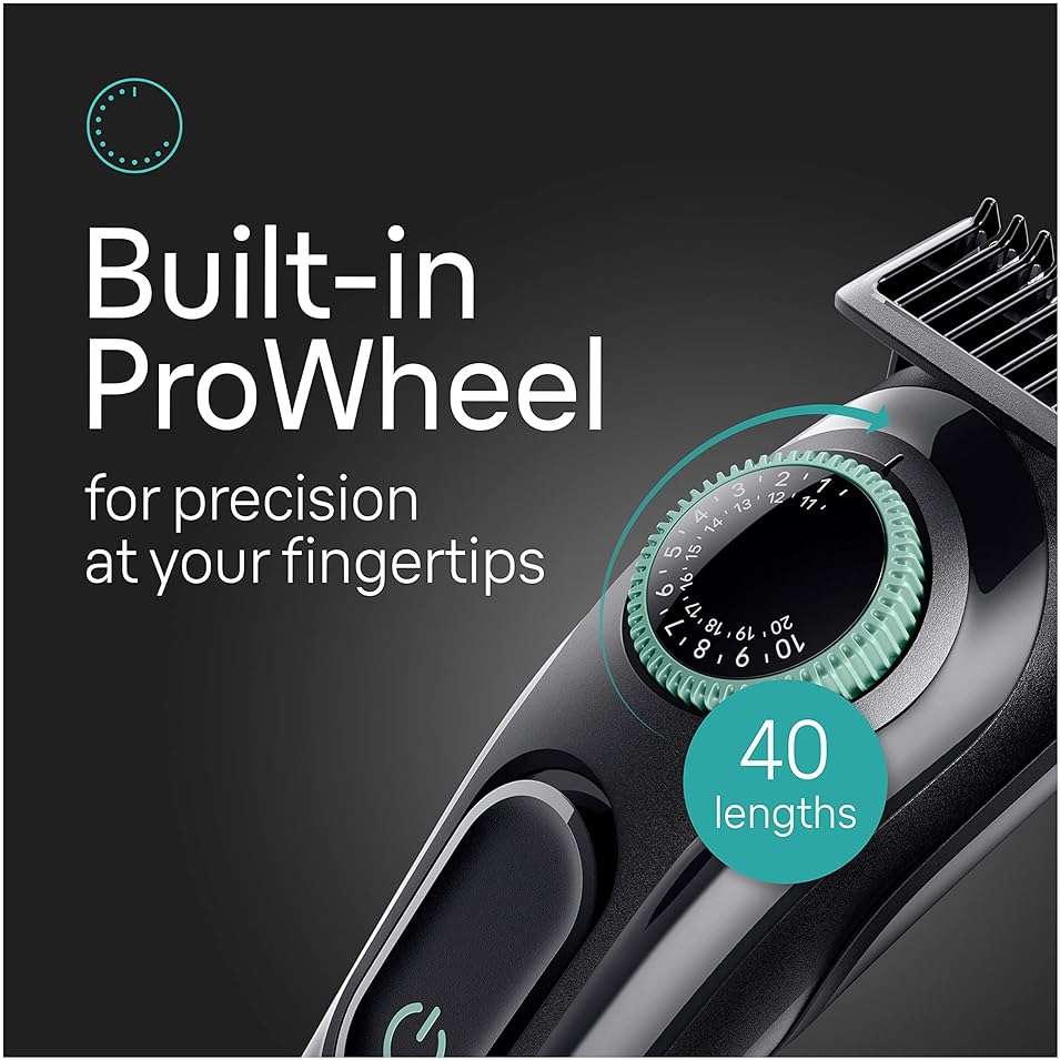 Braun All-in-One Style Kit Series 3 3450, 5-in-1 Trimmer for Men with Beard Trimmer, Ear & Nose Trimmer, Hair Clippers & More, Ultra-Sharp Blade, 40 Length Settings and Washable - Image 6