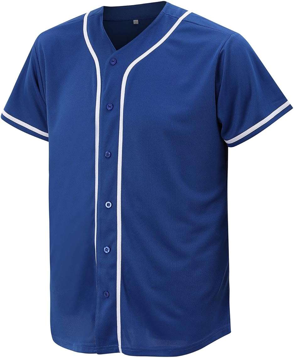 Baseball Jersey for Men and Women, Baseball Shirts for Custom Button up Shirt,Hipster Hip Hop Sports Uniforms - Image 2
