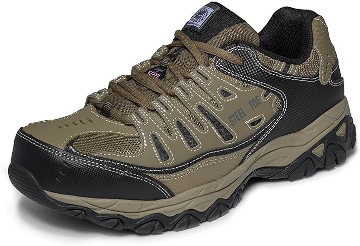 Skechers Men's Cankton Steel Toe Construction Shoe - Electrical Hazard Rated, Memory Foam - Product Image