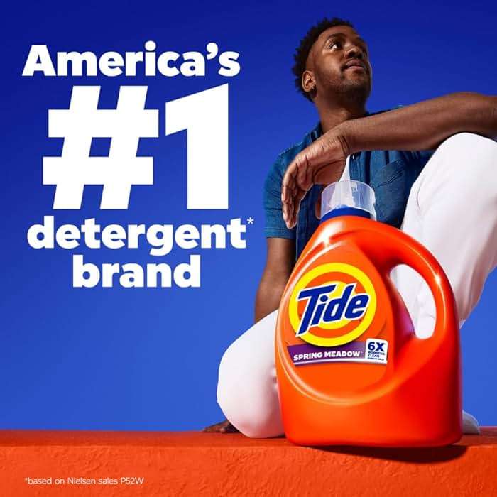 Tide Liquid Laundry Detergent, Original Scent, 125 fl oz, 100 Loads, Boosted Clean Even in Cold Water with Concentrated Washing Soap - Image 11