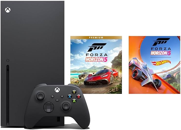 Xbox Series X – Forza Horizon 5 Bundle – Includes Forza Horizon 5 Premium Edition – 1TB SSD Gaming Console – 4K Gaming – 4K Streaming – Carbon Black - Product Image