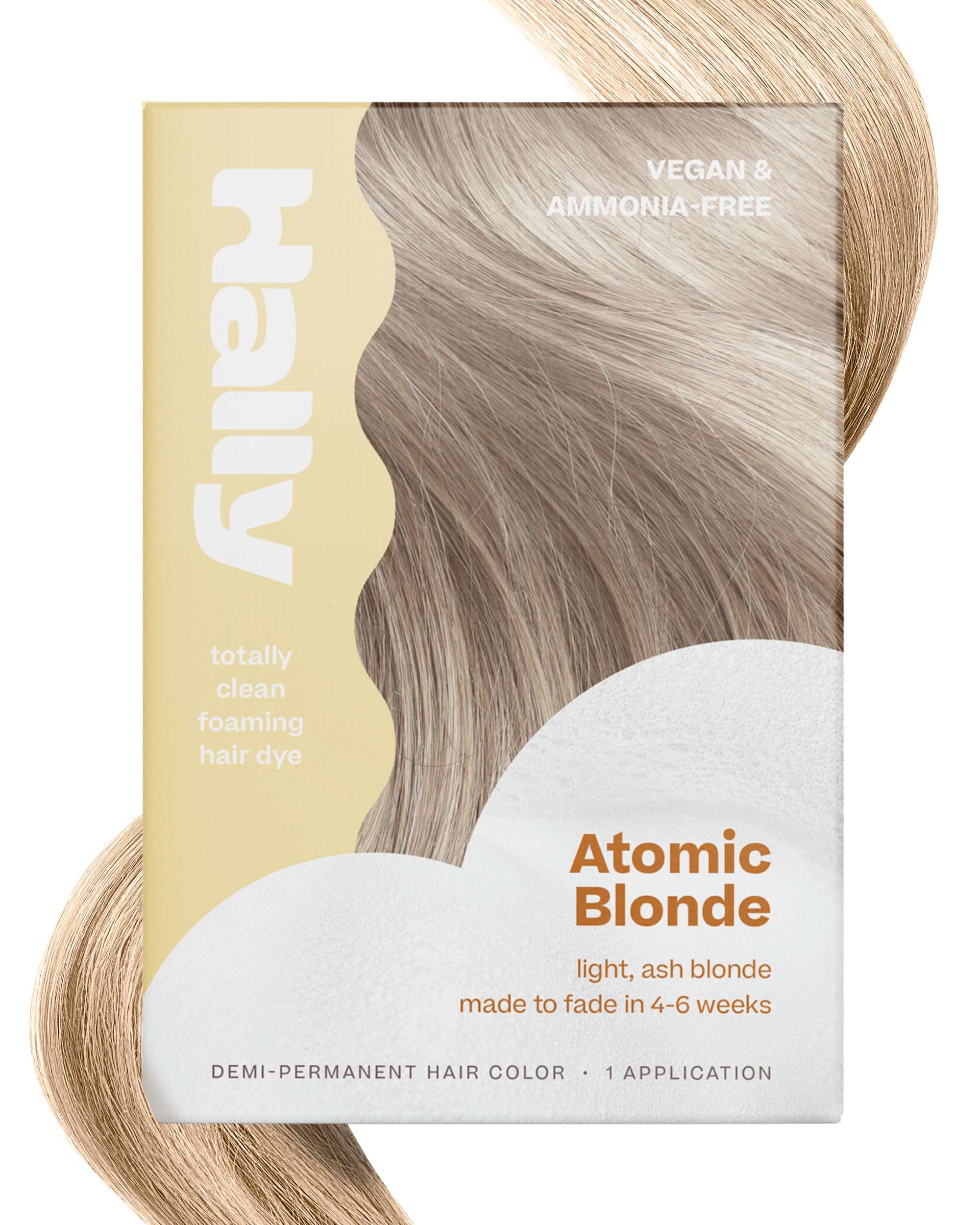 Hally Hair Color Cloud – Demi-Permanent Hair Color Foam in Blonde | Lasts Up to 25 Washes | Ammonia-Free | No Bleach | 4 fl oz - Image 1