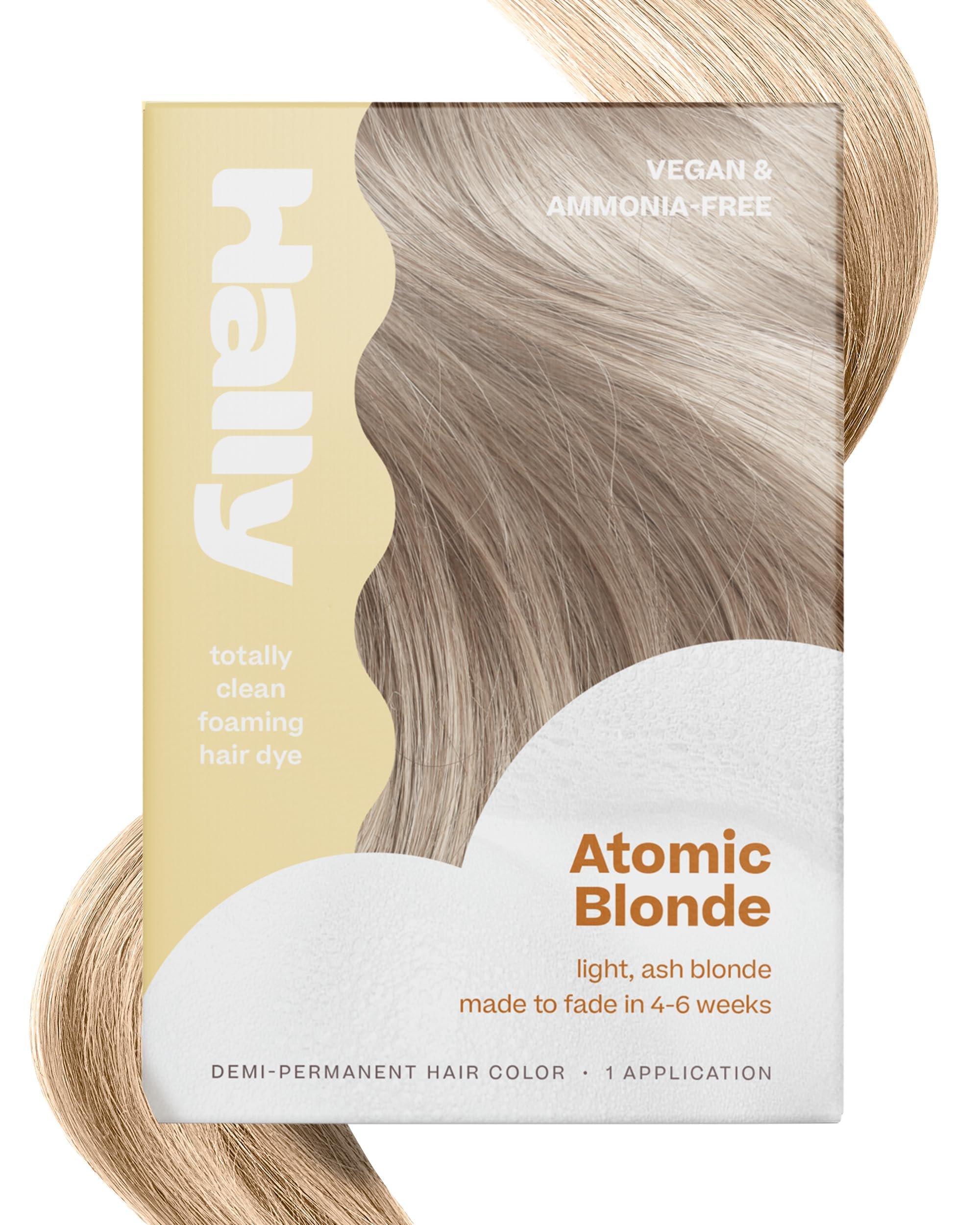 Hally Hair Color Cloud – Demi-Permanent Hair Color Foam in Blonde | Lasts Up to 25 Washes | Ammonia-Free | No Bleach | 4 fl oz - Product Image