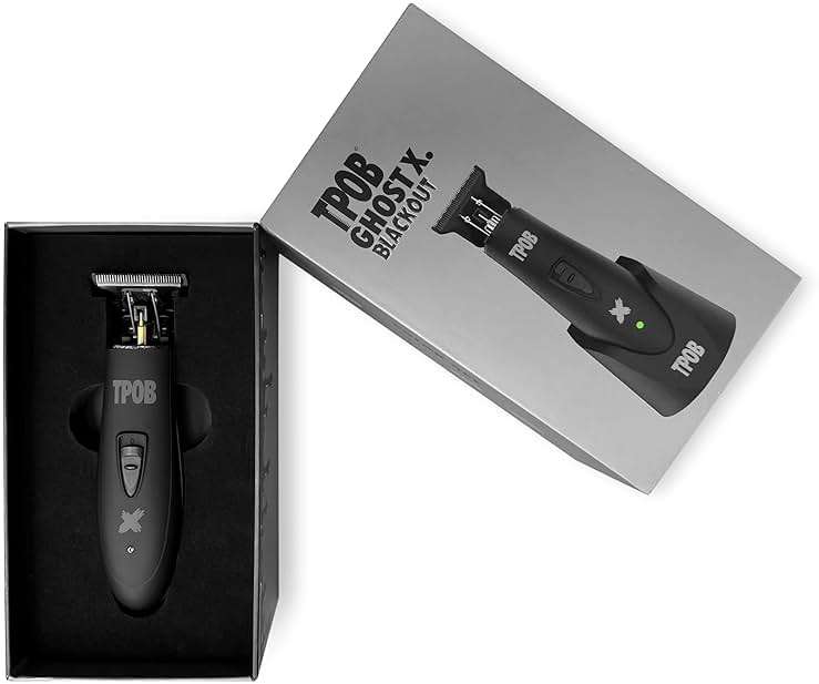 TPOB Ghost X Beard Trimmer Hair Clippers for Men, Professional Hair T-Blade Trimmer Cordless Rechargeable Edgers Clippers Electric Beard Shaver (Ghost X Blackout) - Image 8