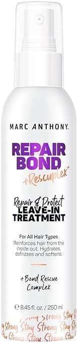 Marc Anthony Bond Repair Leave In Hair Conditioner Treatment for Dry & Damaged Hair, Repair Bond - Treatment & Deep Conditioning Moisturizer Reduces Breakage & Flyaways - Fights & Reduces Frizz - Image 1