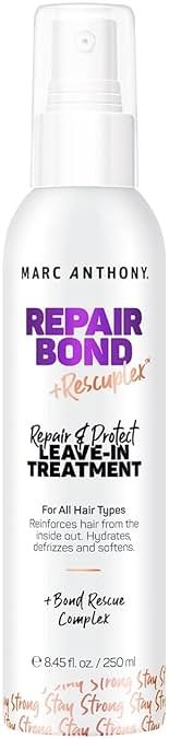 Marc Anthony Bond Repair Leave In Hair Conditioner Treatment for Dry & Damaged Hair, Repair Bond - Treatment & Deep Conditioning Moisturizer Reduces Breakage & Flyaways - Fights & Reduces Frizz - Product Image