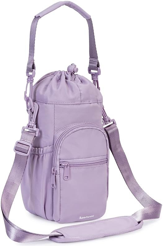 sportsnew Water Bottle Holder 40oz Crossbody Insulated Cup Sleeve Water Bottle Carrier Sling Bag with Phone Pocket, Walking - Product Image