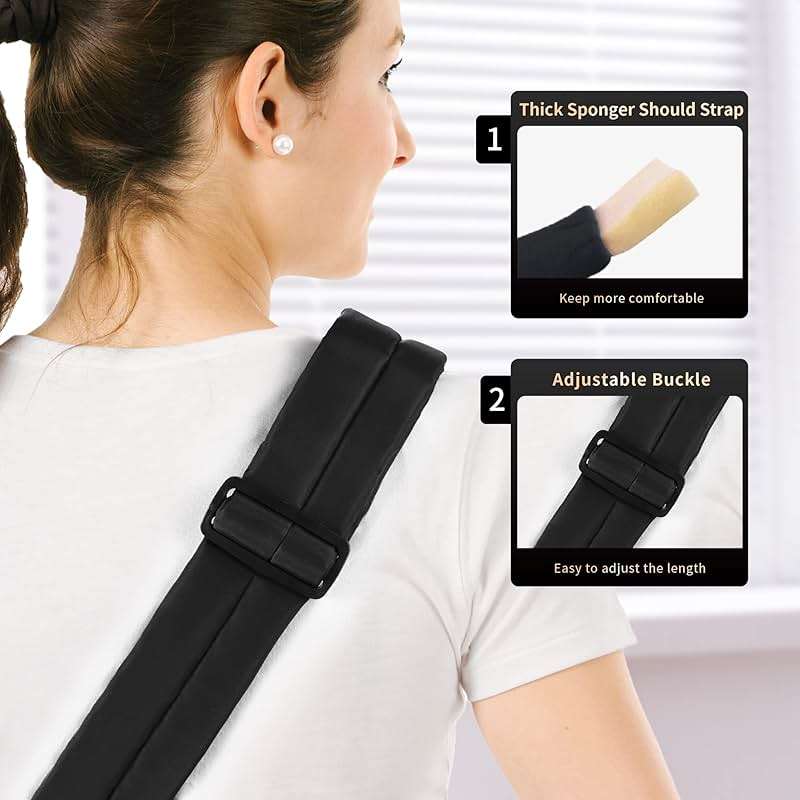 CHZUOBER Large Cleaning Caddy Organizer with Handle, Sponge Shoulder Strap Cleaning Supplies Organizer with Foldable Dividers Zipper Pocket for Cleaners Housekeepers - Image 5