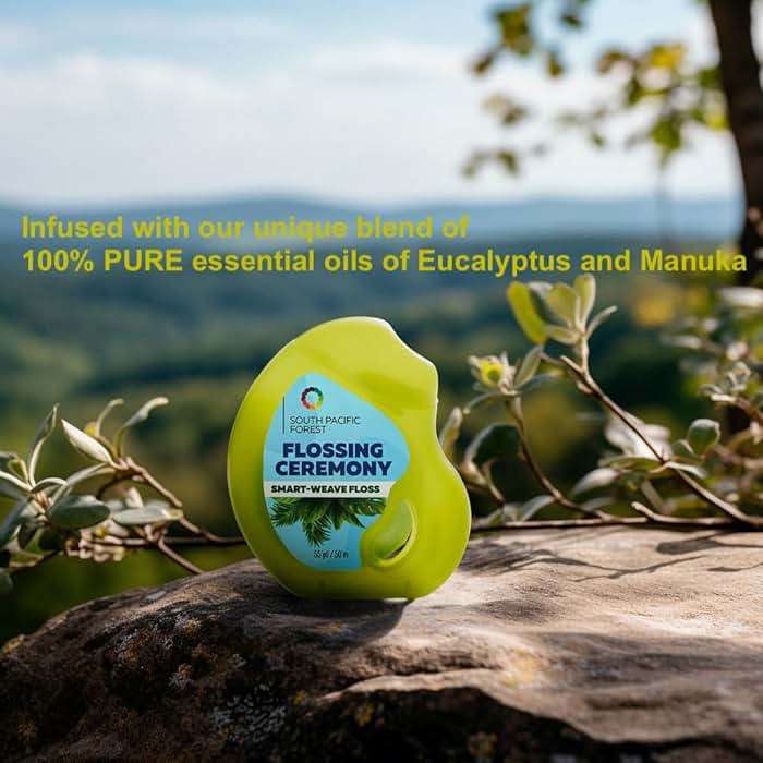FlossingCeremony | Expanding Woven Dental Floss | Smart-Weave Floss | Vegan | Natural | Non-Toxic & PFAS Free | Eucalyptus & Manuka | Hilo Dental para Dientes | 55 Yards x 2 Units - Image 5