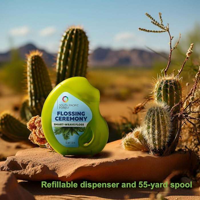 FlossingCeremony | Expanding Woven Dental Floss | Smart-Weave Floss | Vegan | Natural | Non-Toxic & PFAS Free | Eucalyptus & Manuka | Hilo Dental para Dientes | 55 Yards x 2 Units - Image 6