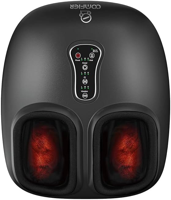 COMFIER [2026 Fathers Day Gift for Men,Shiatsu Foot Massager with Fast Heat,Kneading Rolling Compression,Extra Vibration, FSA Eligible HSA Store, Plantar Fasciitis,Neuropathy Pain, Bigger Size 13IN - Product Image