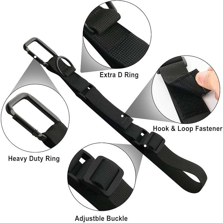 Cosmos 2 Pcs Add a Bag Strap Jacket Gripper Carry-on Baggage Straps Suitcase Belts Adjustable Extra Luggage Bag Straps for Travel Accessories - Image 2