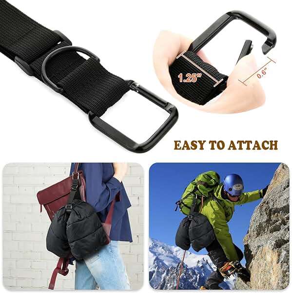 Cosmos 2 Pcs Add a Bag Strap Jacket Gripper Carry-on Baggage Straps Suitcase Belts Adjustable Extra Luggage Bag Straps for Travel Accessories - Image 7