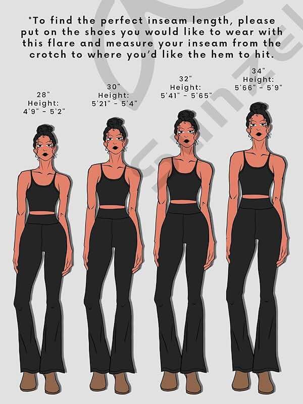 Sunzel Womens Flare Leggings No Front Seam Flare Yoga Pants with Tummy Control Crossover High Waist - 28" / 30" / 32" / 34" - Image 2