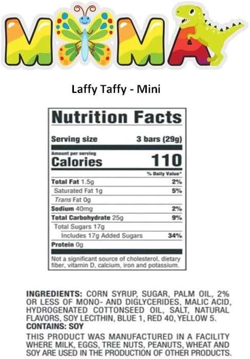 Chewy, Tangy, and Tasty Mini Taffy Wrapped Bars in Bulk - (1 Pound) (Banana) - Mothers Day Candy, Basket Stuffers & Fillers, Sweet Taffy Treats for Kids - Image 2
